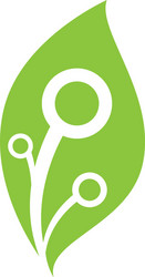 Green technology logo icon Royalty Free Vector Image