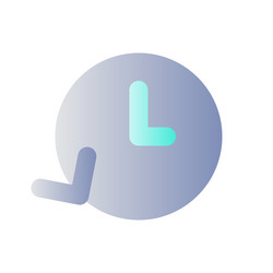 period of time flat gradient color ui icon vector image