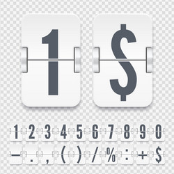 template for time counter or web page timer vector image