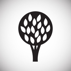 tree icon on white background for graphic and web vector image