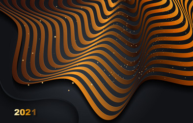 black paper cut background abstract realistic vector image