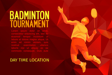 Dynamic Badminton Pattern vector image