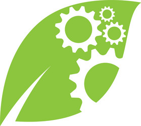 Green technology logo icon Royalty Free Vector Image
