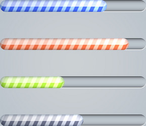 progress bar on gray background eps10 vector image