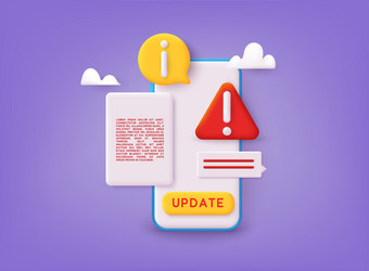 software update error the concept of downloading vector image
