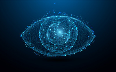 Abstract Particle Eye Form vector image