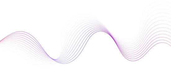 abstract wave lines background graphic thin vector image