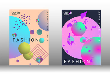 future futuristic template with abstract forms vector image