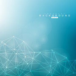 geometric abstract background with connected line vector image