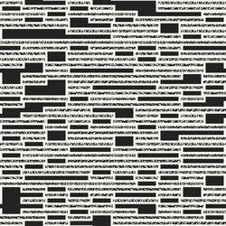 Monochrome glitch effect textured blocks pattern vector