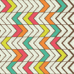seamless color hand-drawn triangles pattern vector image