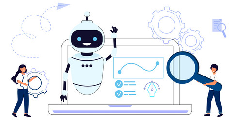 Workflow automation workforce organization vector