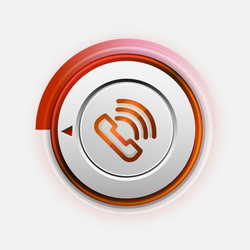 phone button call support idea vector image