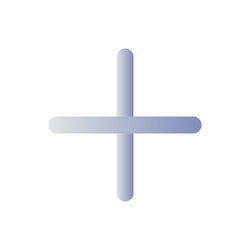 plus flat gradient color ui icon vector image