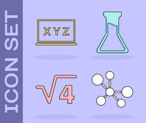 set molecule xyz coordinate system square root vector image