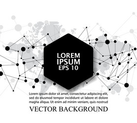 technology abstract web line pattern background vector image