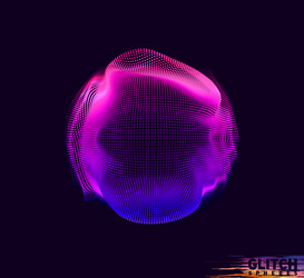 abstract colorful mesh on dark background vector image