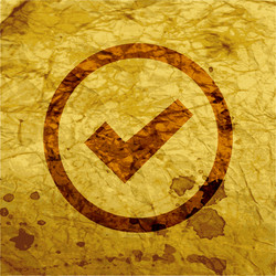 check mark flat modern web button and space vector image