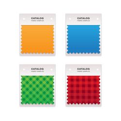Fabric Swatch Collection vector image