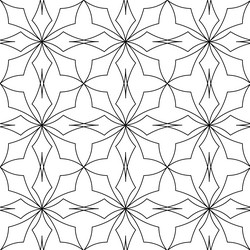 abstract geometric pattern with squares crosses vector image