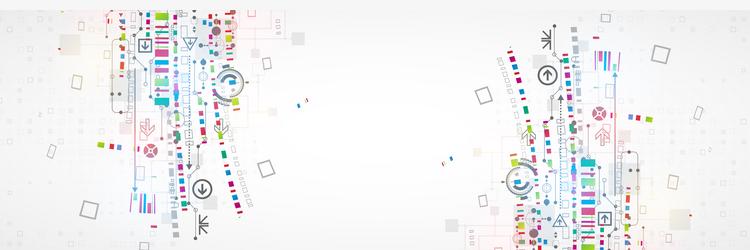 abstract technology concept circuit board high vector image