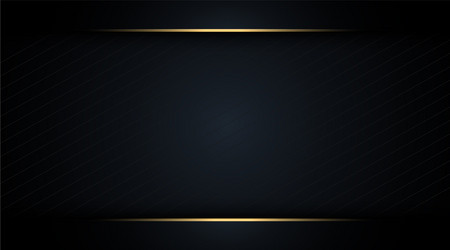 black abstract layer overlaps with golden line vector image