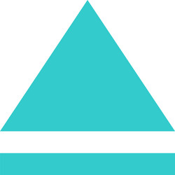 flat eject icon audio sign player button vector image