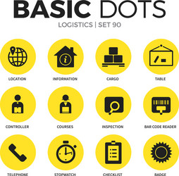 Isometric set of logistics Royalty Free Vector Image