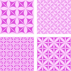 Magenta seamless pattern background set vector