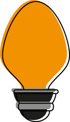 regular lightbulb icon image vector image