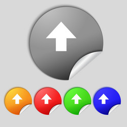 this side up sign icon fragile package symbol set vector image