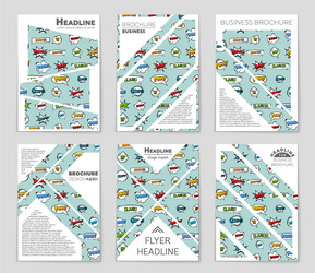abstract layout background set for art vector image