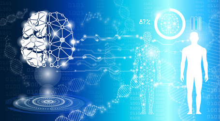 abstract background science and technology vector image