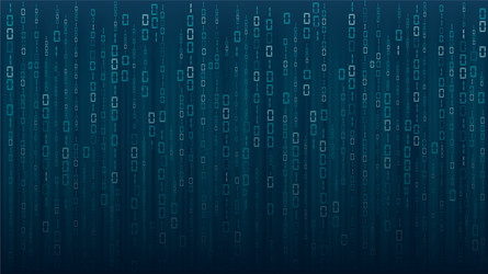 binary matrix code on screen vector