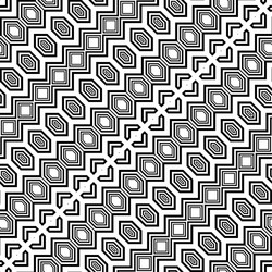 design seamless monochrome geometric pattern vector image