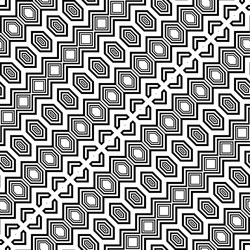 design seamless monochrome geometric pattern vector