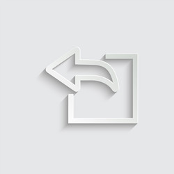 Export arrow forward icon share or exit vector