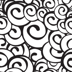Geometric seamless pattern with curved shapes Vector Image