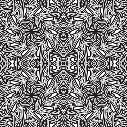Abstract Black and White Pattern vector image
