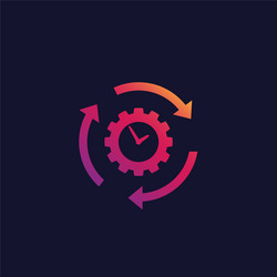 Productivity and efficiency icon Royalty Free Vector Image