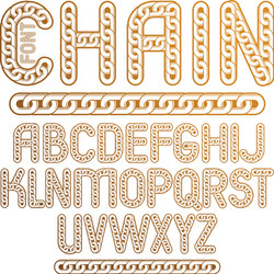 type font script from a to z capital creative vector image