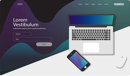 web page design templates image vector image