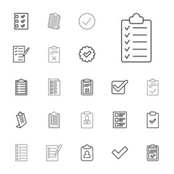 22 checkbox icons vector