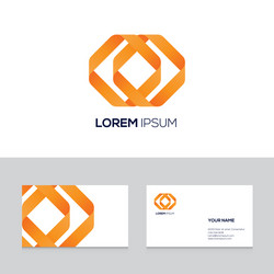 abstract modern emblem design element can be used vector image