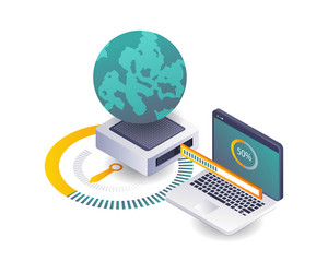 insights from global data server analysis update vector image