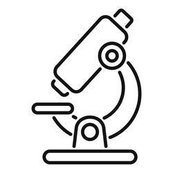 laboratory microscope standing on a table vector image