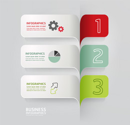 Minimalist Numbered Layout Template vector image