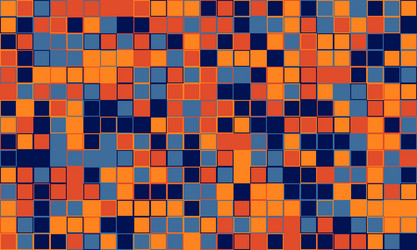 textured cube pattern with colourful tiles vector image