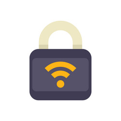 wifi security symbol showing wireless network vector image