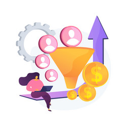 Conversion rate optimization abstract concept vector